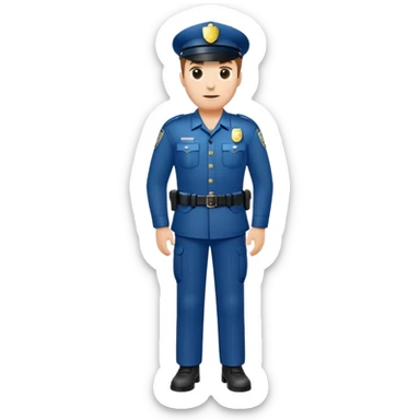 policeman full body sticker
