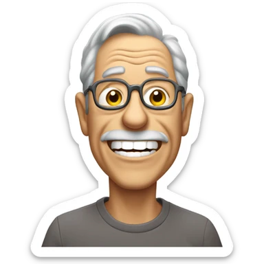 Grandpa blowing farts sticker