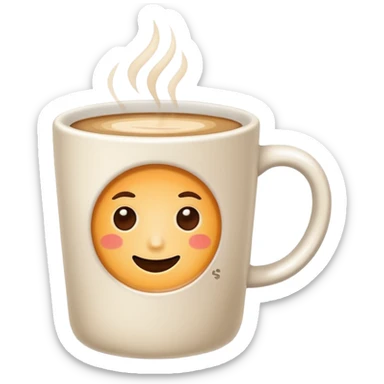 flat white coffee  sticker