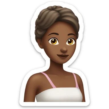 a girl at the spa sticker