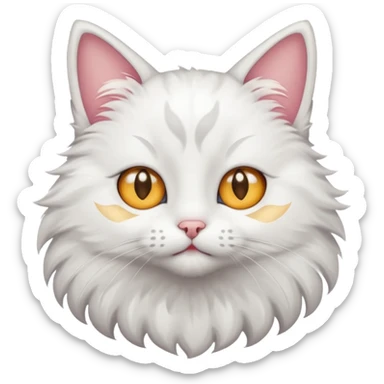 Cat with star eyes sticker