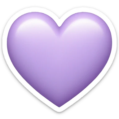 Pastel Purple Heart sticker