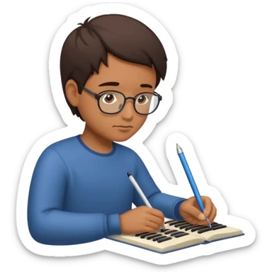 writing music sticker