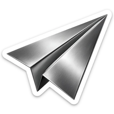 paper airplane sticker
