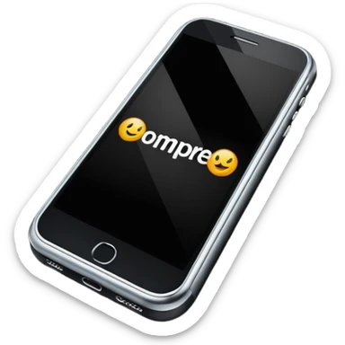 Quero uma desenho de celular e em baixo quero uma frase escrita ass vendendo esse celular em português sticker