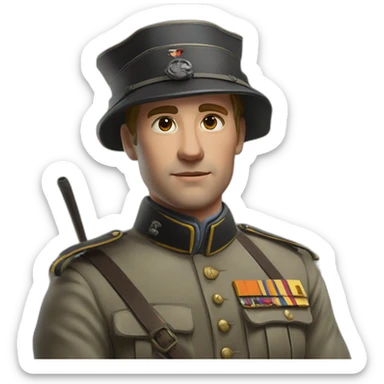 Chancelier allemand 2nd guerre mondial sticker