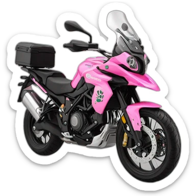 Moto benelli trk 502X rosamontada hello kitty sticker