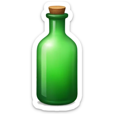 green potion bottle sticker