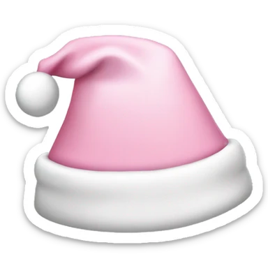 light pink santa hat sticker