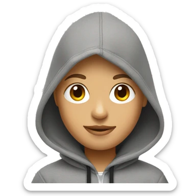 Gray Nike hoodie with a black star  sticker