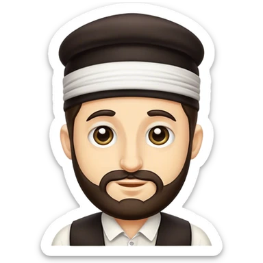 Traditional Jewish guy  sticker