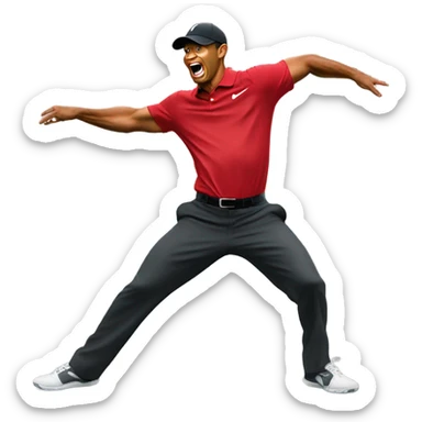 Tiger woods twerking sticker