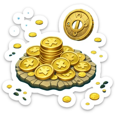 sunken treasure sticker