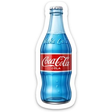 Nuka Cola blue bottle sticker