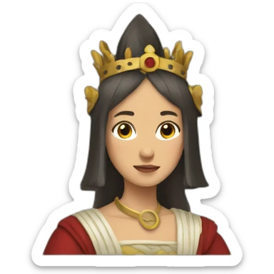 roi moyen age sticker