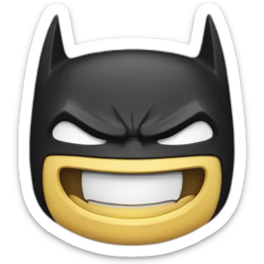 batman-face smile sticker