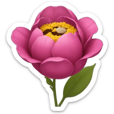 Caca sur un fleur sticker