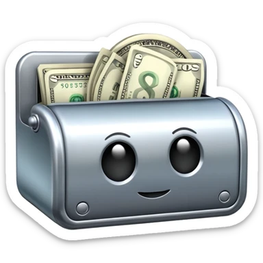 cash drag bank sticker