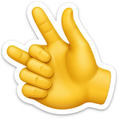 emoji apuntando con la mano hacia la camara sticker