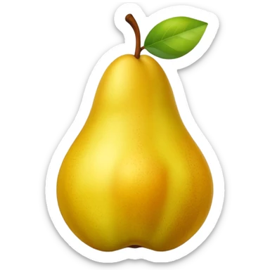  sarı Pear sticker