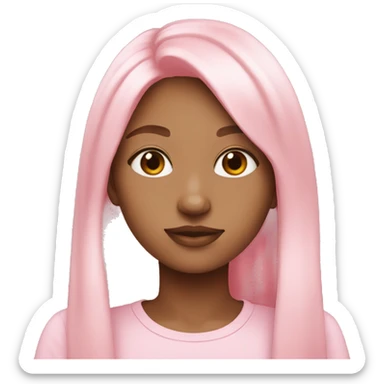 Pastel pink girl things sticker
