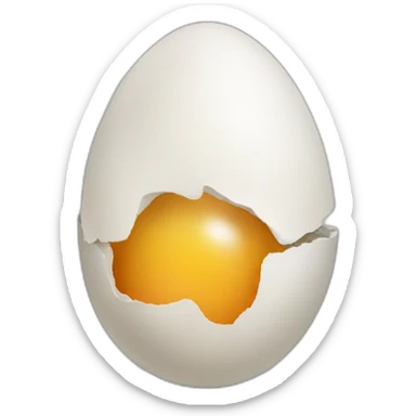 the egg is hatching today a person watched a egg hatch  sticker
