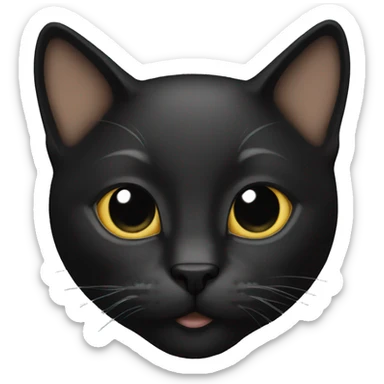 Cat blak sticker