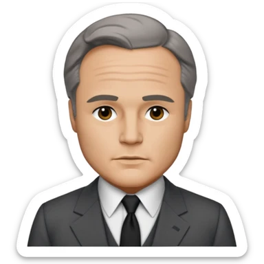 Marlon Brando with dark gray suit sticker