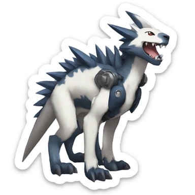 cute cool edgy Digimon-Fakemon-animal full body sticker