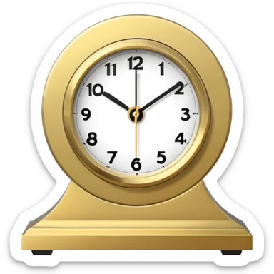 modern mantel clock sticker