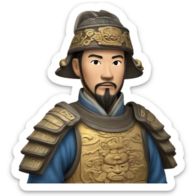 high quality chinese yuan dynasty guard sticker