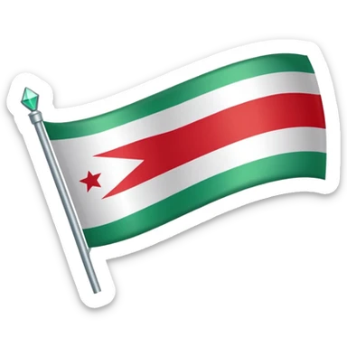 Syria green flag  sticker