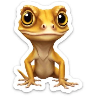 Crested gecko sticker