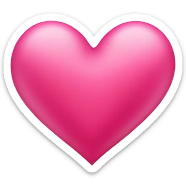 Tango pink color heart sticker