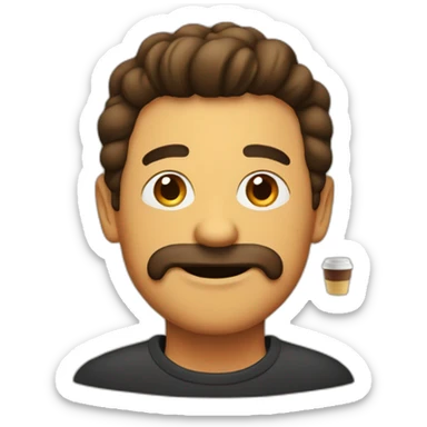 Bert with coffee sticker