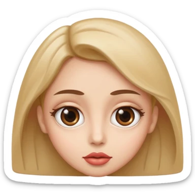 Big eyes and lips sticker