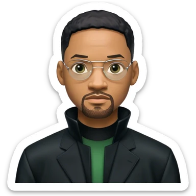 will smith neo character matrix sticker