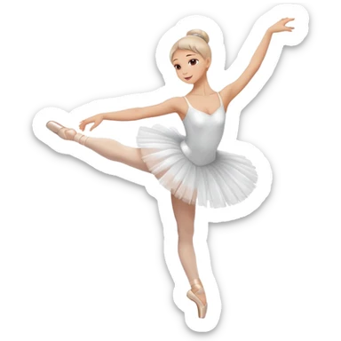 classic ballet dancer sticker