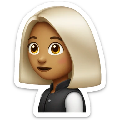 girl with back acne sticker