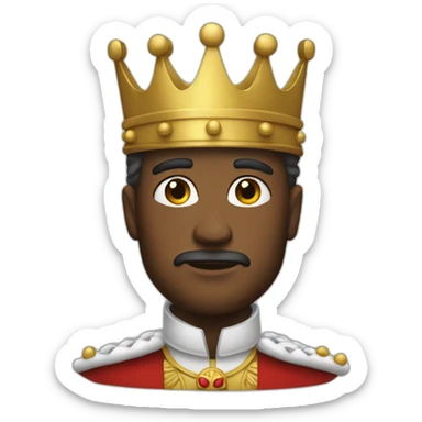 King whit man sticker