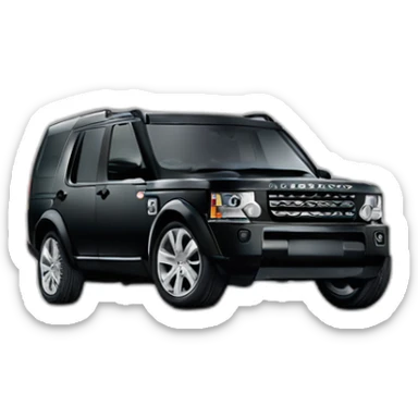Land Rover Discovery 3 black color sticker