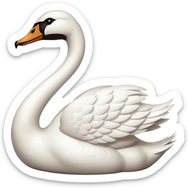 Swan sticker