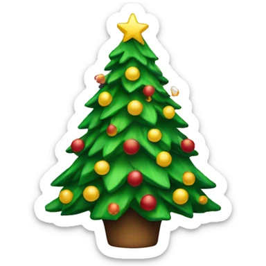 Christmas tree sticker