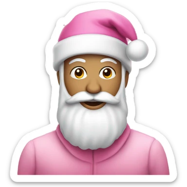 Pink christmas sticker