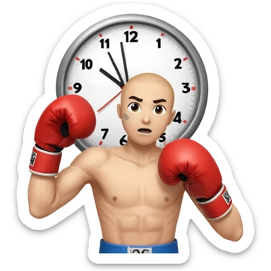 Ma verekszünk pörög az idő ⌚️🥊 sticker