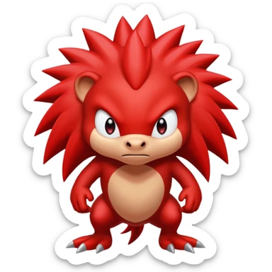 Sonic the hedgehogs friend knuckles sticker