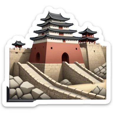 South Korea suwon Hwaseong Fortress Palace sticker