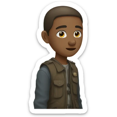 Un garçon qui a peur d'avoy sticker