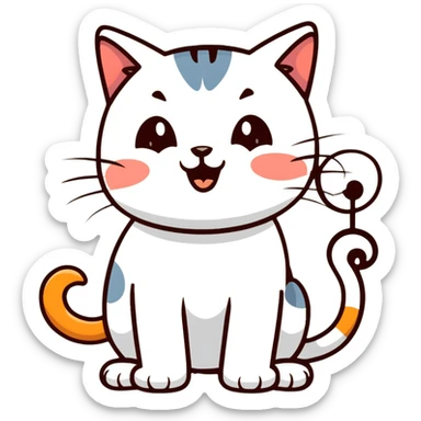 cat singing a song sticker