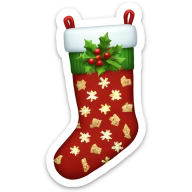 Christmas socks sticker